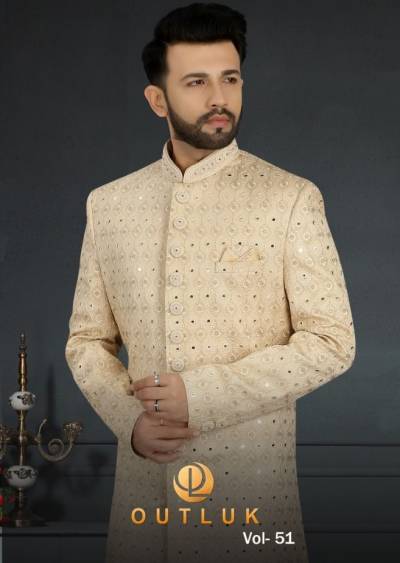 Outlook Vol 51 Designer Wedding Sherwani Mens Wear Collection